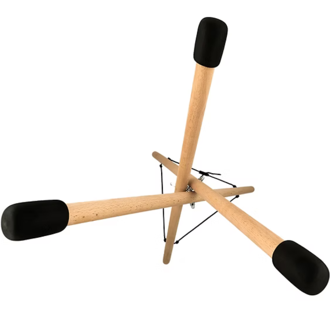 Handpan Ständer Holz sitzend