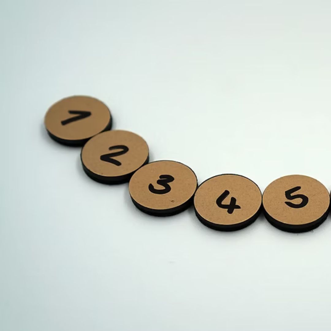 Handpan Magnet-Zahlen