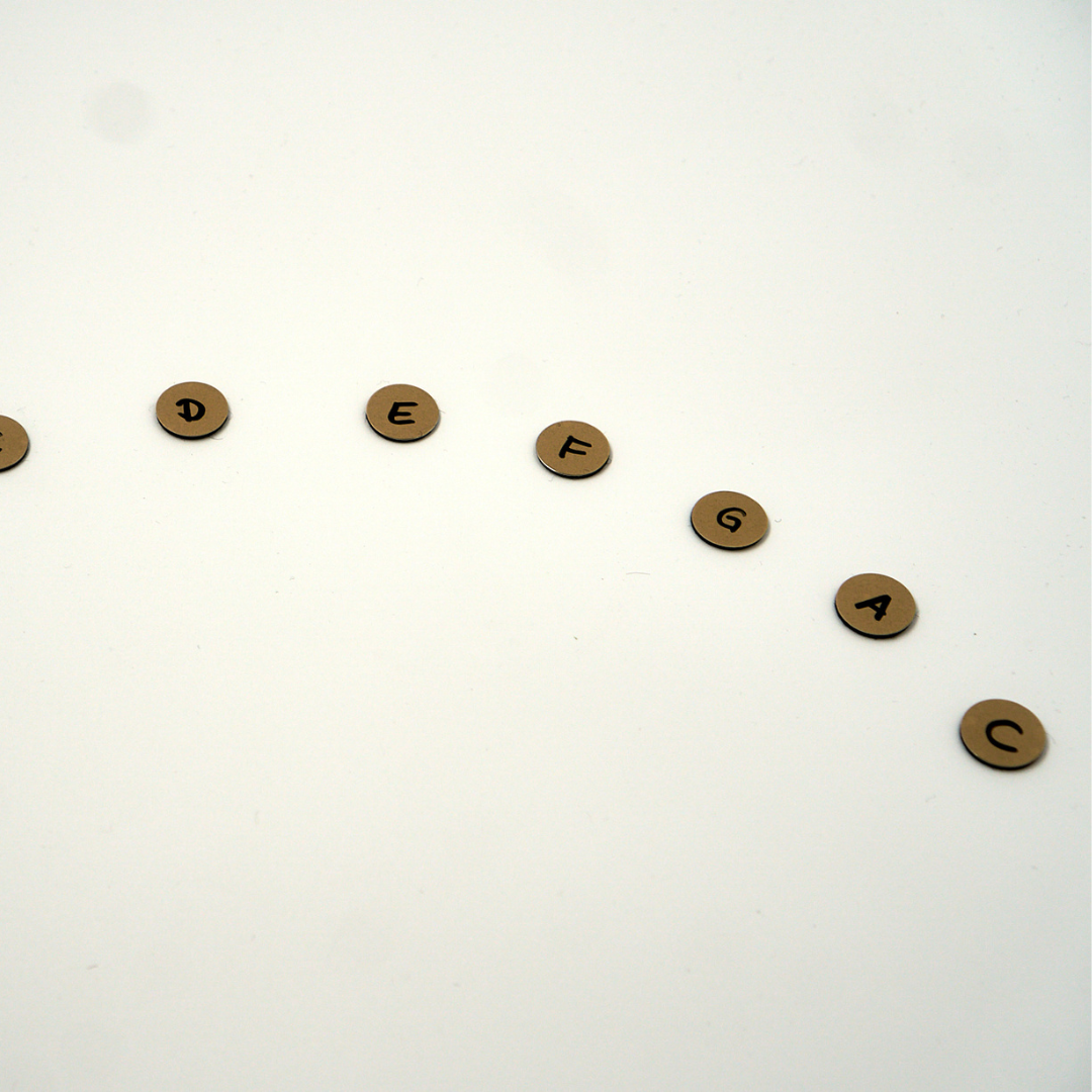 Handpan Magnetzahlen - D Kurd Tonleiter