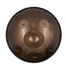 Handpan E Amara 20 – hpl studio von oben: 13 Töne rund um den Grundton E3