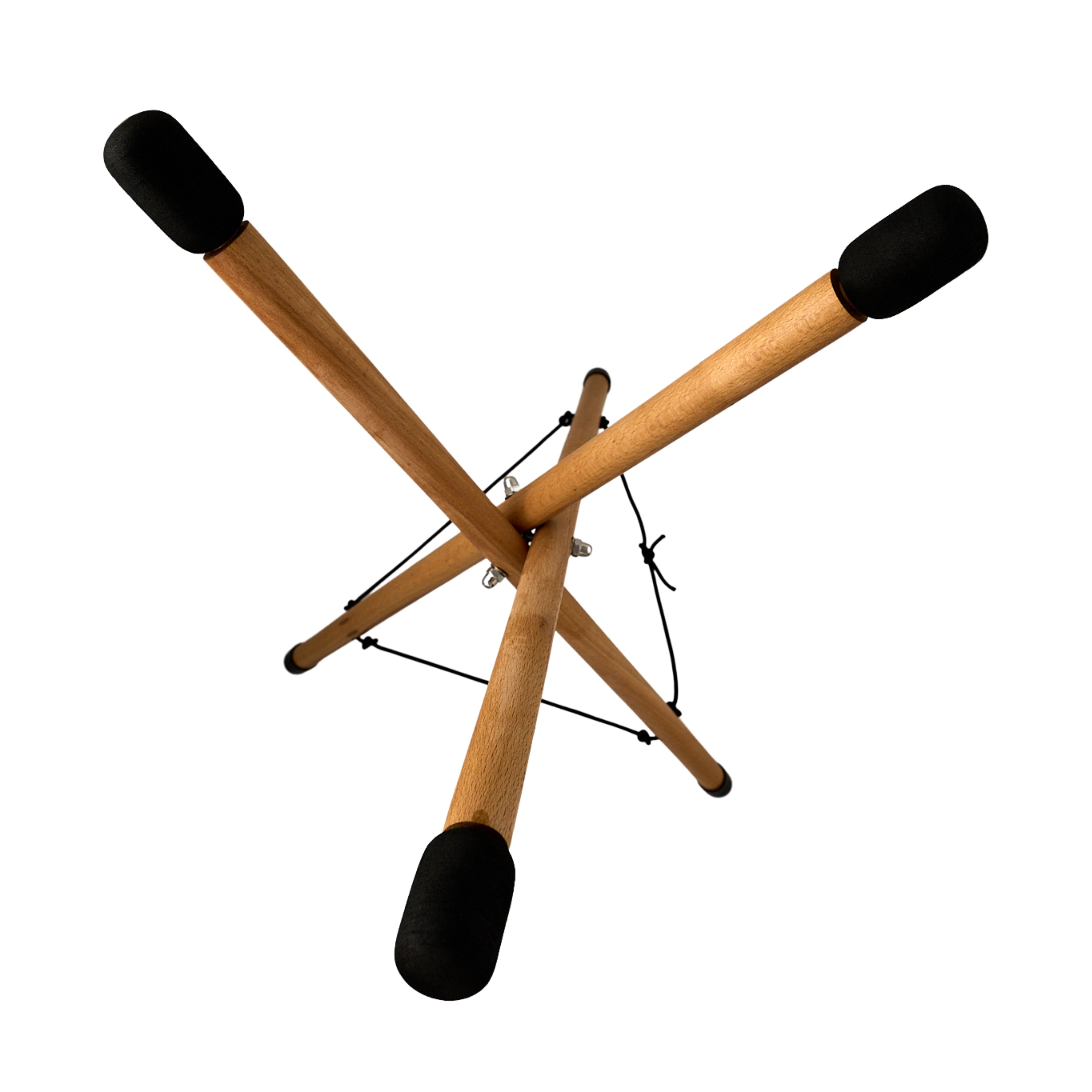 Handpan Ständer zum Sitzen aus Holz