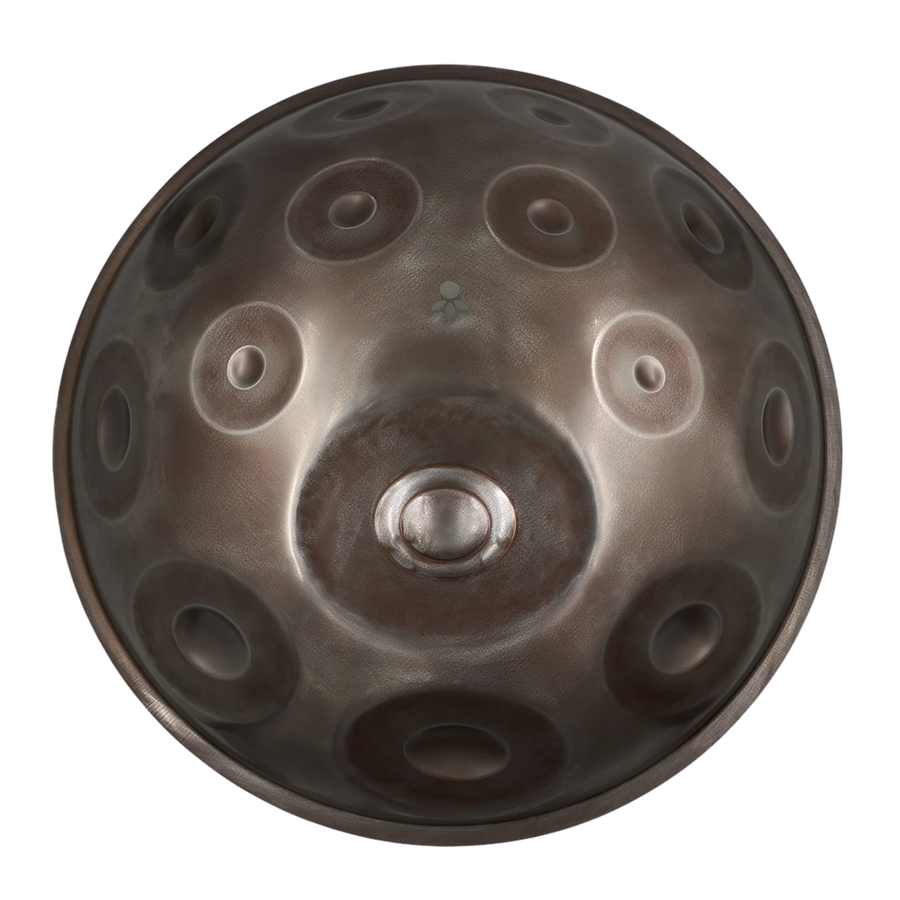 Handpan Master G Major 20, Draufsicht auf die Tonfelder – handpanladen