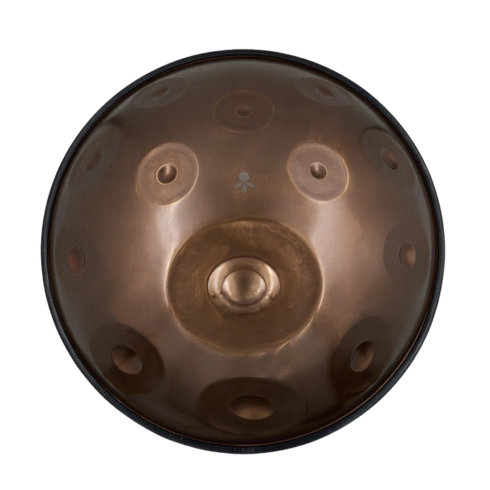 Handpan E Amara 20 – hpl studio von oben: 13 Töne rund um den Grundton E3