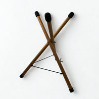 Wooden handpan stand for sitting