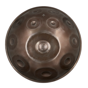 Handpan Master D Kurd 14, Draufsicht auf die Tonfelder – handpanladen