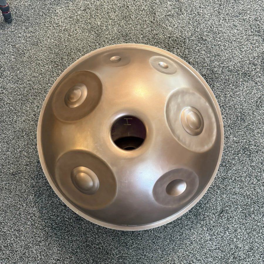 Handpan G Major 20 – hpl master, Unterseite mit Gu, Prototyp im Sommer-Sale